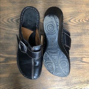 Born Leather Clogs